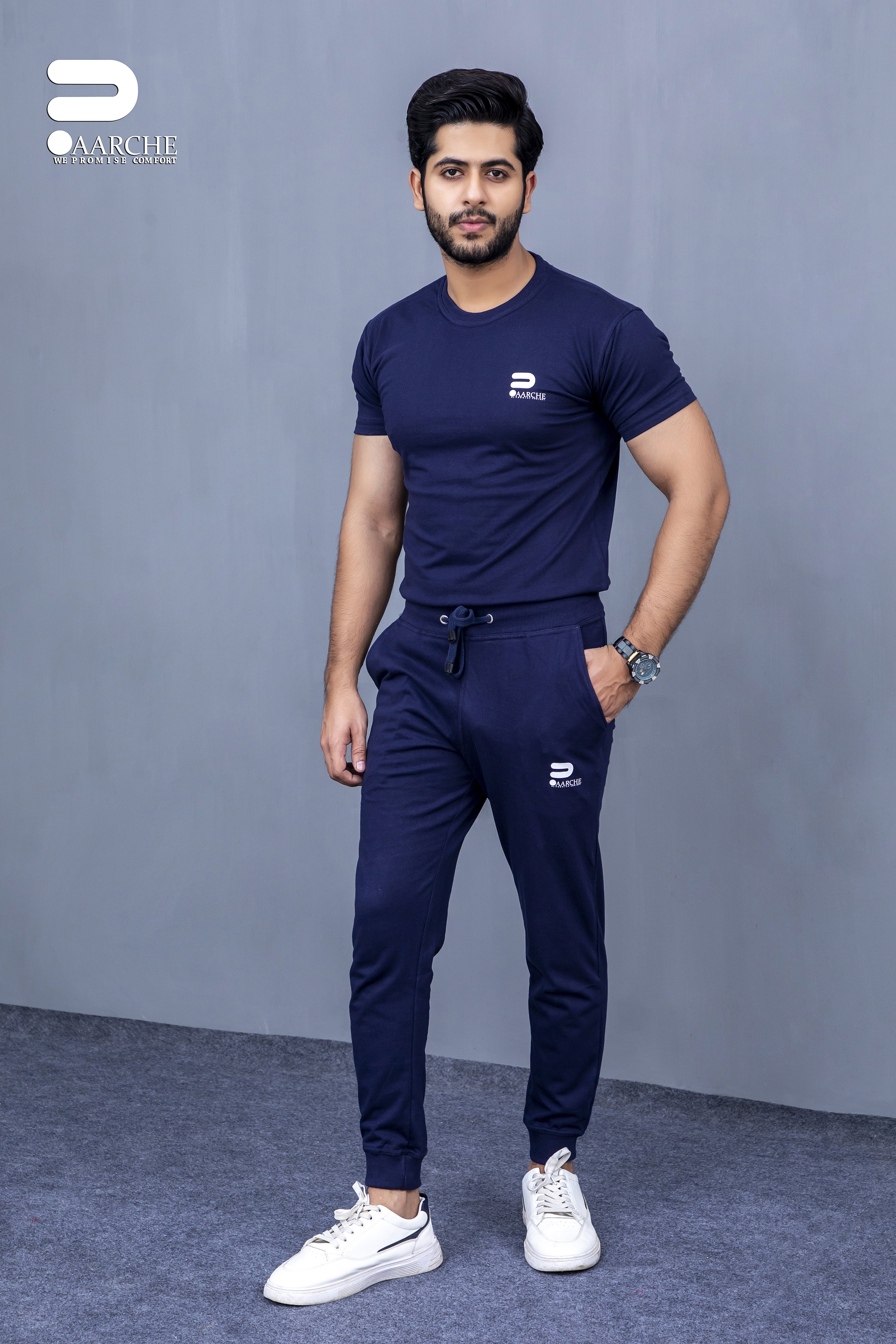 Navy tracksuit full